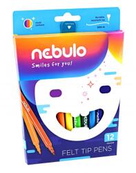 Nebulo vízbázisú 12 db színes filctoll készlet (NFT-848) - officedepot