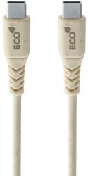 Cellularline Кабел Cellularline Become Eco Cable, от USB C(м) към USB C(м), 1.2m, бял (IT9229)