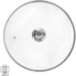 ORION Üveg fedő 30 cm átmérővel, rozsdamentes acél fogantyú (122598)