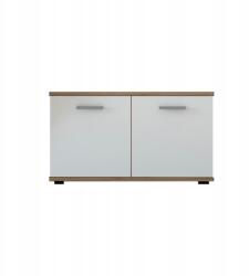 Santo C típusú cipősszekrény 2D Wotan/Fehér - modern, soft-close (PUSASB20DWBB0S3010)