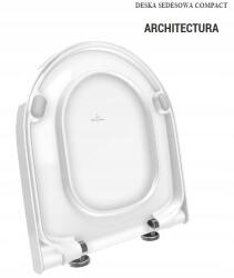 Villeroy & Boch WC-ülőke rövid 41x36 Villeroy & Boch Architectura 9M66S201 W/o No10 (9M66S201)