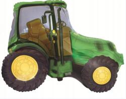 Flexmetal Fólia lufi, Léggömb traktor, traktor, építkezés, zöld, farm 61cm