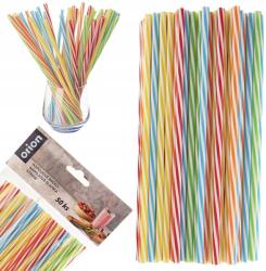 Orion 50x Szívószálak Műanyag csövek többször felhasználható italok koktélok (8592381185138)