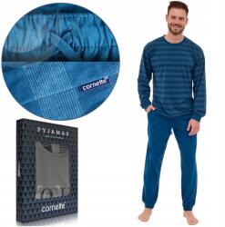 Cornette Férfi pizsama LOOSE13 Pamut Kék XXL méret (117/278 LOOSE)