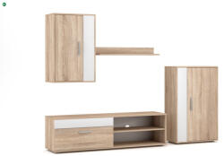  Berno Meblościanka Dąb Sonoma/biały 3w (pubeme30sobb0s3020)