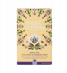 English Tea Shop Bio fehér tea citromfűvel, kakaóval, gyömbérrel, maracujával és kokóval