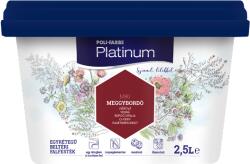 Poli-Farbe Platinum színes beltéri falfesték M80 Meggybordó, 2, 5l