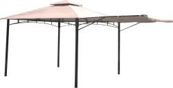 Reckmann Pavilon kihajtható oldalfallal 283x330x330cm cappuccino és fekete
