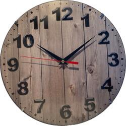 Point Falióra átmérő: 30cm, Műanyag, Fa Hatású, Domború Lencsés, Modern Design