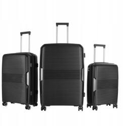 AGA Travel Utazási bőröndkészlet MR4682 Fekete (MR4682 - Black)