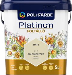 Poli-Farbe Platinum foltálló színes beltéri falfesték F15 Földimogyoró, 5l