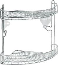  Flower Sarokpolc, 2 Részes, Króm