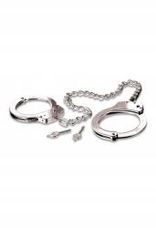 Pipedream Fetish Fantasy Series Metal Leg Cuffs Silver (30-21849-X-METAL)