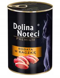 Dolina Noteci prémium nedves macskaeledel konzerv 400g Kacsa