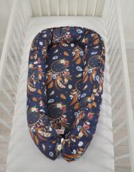 Bobono Álomfogók navy baba báb járóka takaró, prémium, kétoldalas