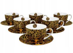 Duo Klimt Tree Of Life 250 ml-es teáscsésze készlet, 6 darabos Díszdobozban (5902693935568)