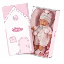Llorens 38938 Joelle Síró Baba Rózsákkal. Takaró 38CM (38938)