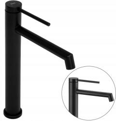 Rea Mosdó csaptelep fekete magas álló mosdóhoz Rea kerek fekete (REA-B5320)