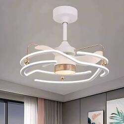  Modern mennyezeti ventilátoros LED lámpa - fényerőszabályozható világítás távirányítóval (BBD)