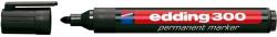 edding Marker permanent edding 300 corp plastic varf rotund 1.5-3 mm negru (ED3001)