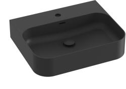 RAVAK Ceramic mosdótál 55.3x45.2 cm négyszögletes klasszikus fekete XJX0D155005 (XJX0D155005)