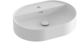 RAVAK Ceramic mosdótál 55x40 cm ovális mosdótálak fehér matt XJX0E155001 (XJX0E155001)