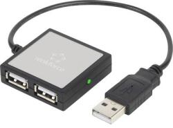 Renkforce 4 portos USB 2.0 hub, ezüst, Renkforce (RF-4840290) (RF-4840290)