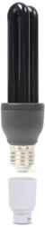 BeamZ BUV-27B Blacklight Energiatakarékos UV-A E27 izzó, 25W + Adapter