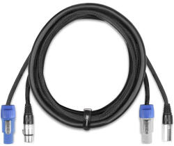 PD CONNEX CX11-2 DMX/FÉNY Jel&Táp Hosszabbító Kombikábel (XLR + PowerCon)