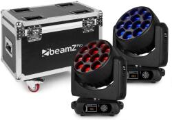 BeamZ MHL1240 LED szett, 2db 12x40W robotlámpa + Hordozó doboz