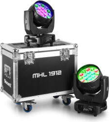 BeamZ MHL1912 LED ZOOM szett, 2db 19x12W Wash robotlámpa + koffer