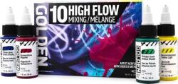 Golden Artist Colors High Flow Mixing Akril festékek készlete 10 x 30 ml (0000929-0)
