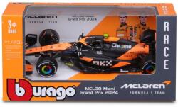 Bburago 1 /43 F1 versenyautó - McLaren Racing MCL38 (2024) Ajánlott 3-14 éves korig fiúknak (1697)
