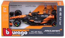 Bburago 1 /43 F1 versenyautó - McLaren Racing MCL38 (2024) Ajánlott 3-14 éves korig fiúknak [Cikkszám 1698]