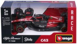 Bburago 1 /43 F1 versenyautó - Alfa Romeo Stake C43 #77 (Valtteri Bottas) Ajánlott 3-12 éves korig fiúknak (9375)