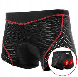 inSPORTline Kerékpáros rövidnadrág zselés betéttel inSPORTline Sangelo fekete XL (26807-XL)