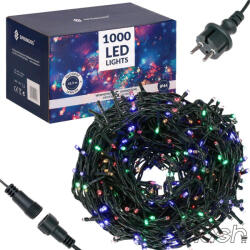 SPRINGOS Karácsonyi Égősor - 1000 LED, 60 m, IP44, Multikolor