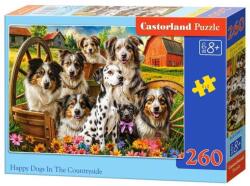 Castorland B-27699 - Boldog kutyák a farmon - 260 db-os puzzle (B-27699)