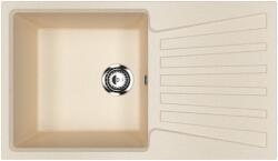 Ulgran U-703-328 Gránit Mosogatótálca - Extra mély, Csepegtetőtálcás, Bézs (U-703-328) - watermarkt