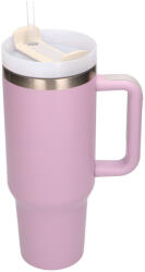 Black Forest Termosz Szívószállal Fogantyús Termosz, 1200 ml, Porrózsaszín