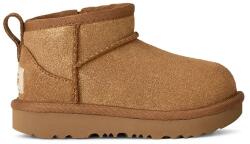 Ugg gyerek télicipő velúrból CLASSIC ULTRA MINI DAZZLE barna, 1171291T - barna 28.5