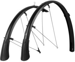 SKS Bluemels Matt 28-as trekking alu-plasztik sárvédő szett, 45 mm, V-pálcás, matt fekete