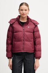 Calvin Klein Jeans pehelydzseki - burgundia XXS