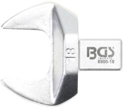 BGS technic Villásfej nyomatékkulcshoz | 18 mm | Befogó 9 x 12 mm - BGS 6900-18 (BGS 6900-18)