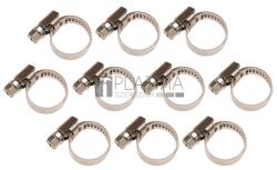 BGS technic Tömlőbilincs | INOX | 16 x 25 mm | 10 darabos - BGS 8095-16x25 (BGS 8095-16x25)