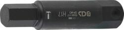BGS technic Behajtófej | Hossz 100 mm | Külső hatszögletű 22 mm | Belső hatszögletű 17 mm - BGS 5246-H17 (BGS 5246-H17)