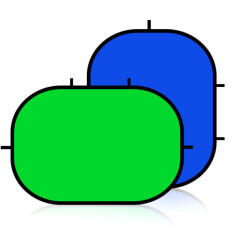  2in1 Chromakey Derítőlap -Kék & Zöld Fotós Derítő háttér (150x200cm) (R-YB27)