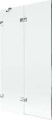 Mexen Lunar, kétszárnyú kádparaván bal oldali 100 x 150 cm, átlátszó üveg, króm, 897-100-100-01-00-L (897-100-100-01-00-L)