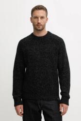 Calvin Klein pulóver gyapjúkeverékből meleg, fekete, LV04RD311G - fekete L