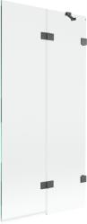 Mexen Lunar, kétszárnyú kádparaván jobb oldali 90 x 150 cm, átlátszó üveg, grafit, 897-090-100-66-00-P (897-090-100-66-00-P)